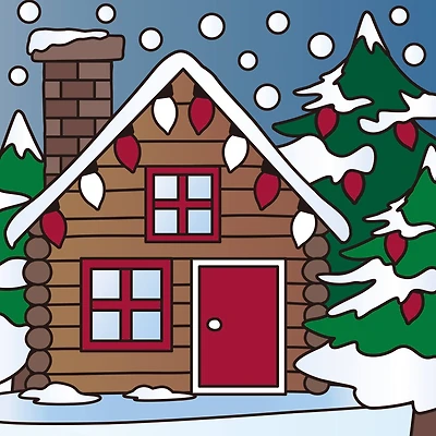 5" x 5" Log Cabin Canvas Painting Kit by Artist's Loft™