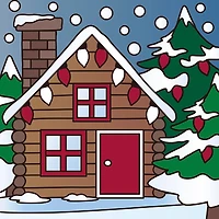 5" x 5" Log Cabin Canvas Painting Kit by Artist's Loft™