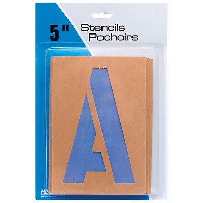 Headline/Geotype 5" Capital Letters & Numbers Stencils