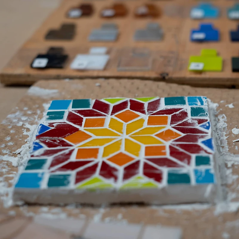 Oceanside Compatible™ Small Mosaic Stained Glass Squares