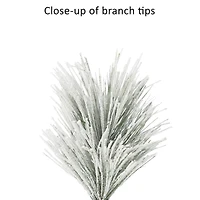 24" Adorned Flocked White Wreath