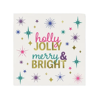 Holly Jolly Merry & Bright Cocktail Napkins, 20ct. by Ashland®