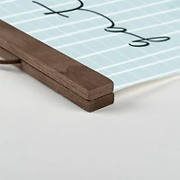 Gather Still Life Teak Hanging Canvas