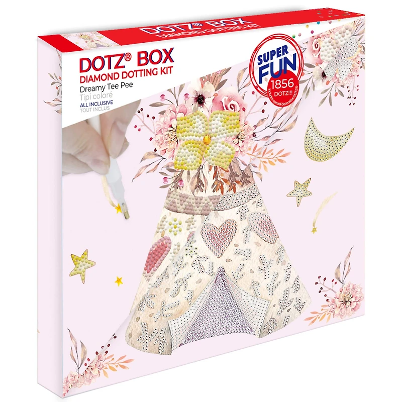 Diamond Dotz® Dreamy Tee Pee DOTZ® BOX Diamond Painting Kit