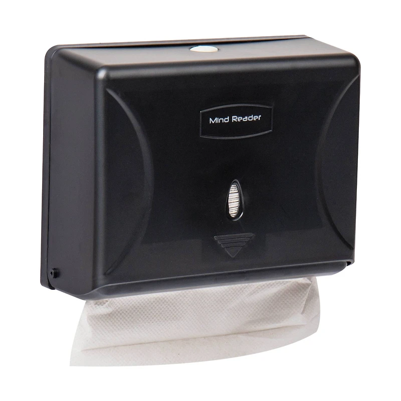 Mind Reader Black Multi-Fold Paper Towel Dispenser