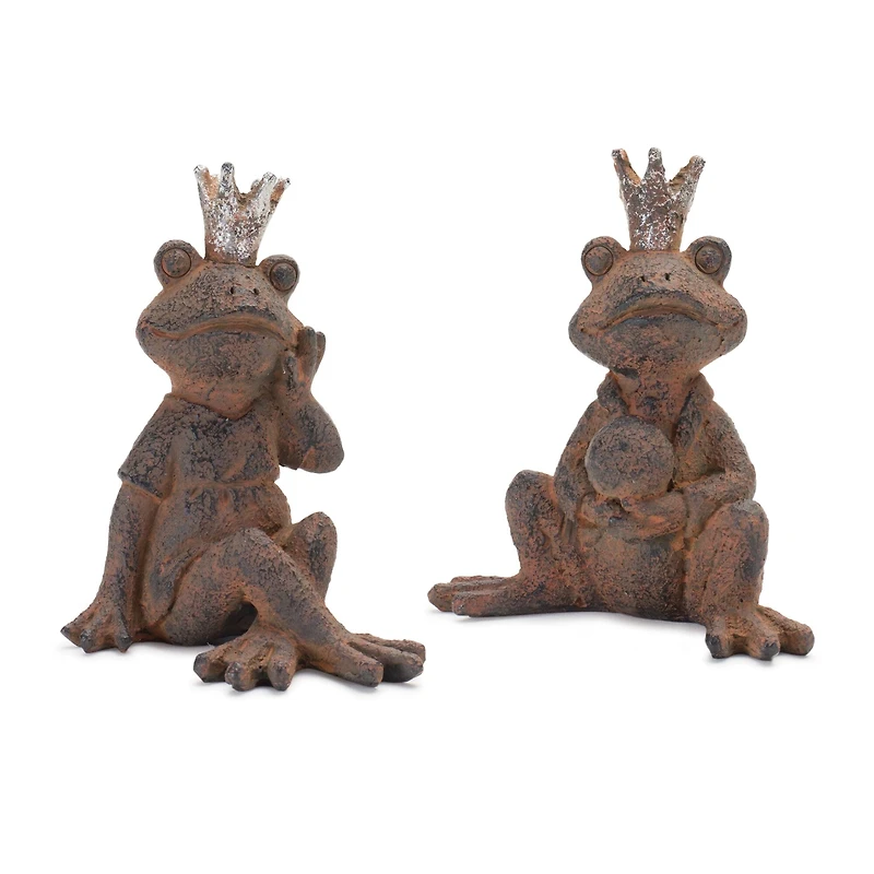 Royal Sitting Frog Figurine Set