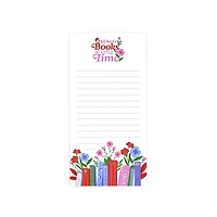 Assorted 4" x 8" Bookish Magnetic Notepad, 1pc. by Fab Finds