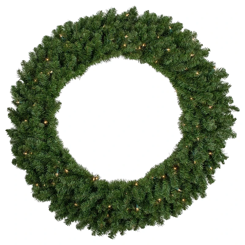 4ft. Pre-Lit Canadian Pine Artificial Christmas Wreath