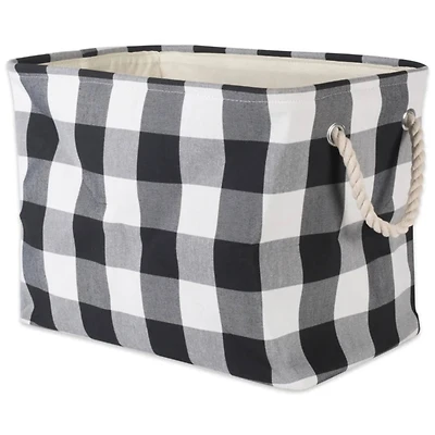 DII® Medium Buffalo Check Polyester Rectangle Bin