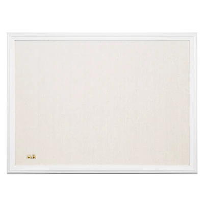 U Brands™ White 24'' x 18'' Framed Linen Bulletin Board