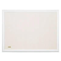 U Brands™ White 24'' x 18'' Framed Linen Bulletin Board