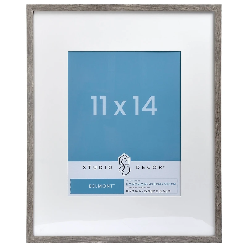 8 Pack: Narrow Belmont Frame with Mat by Studio Décor