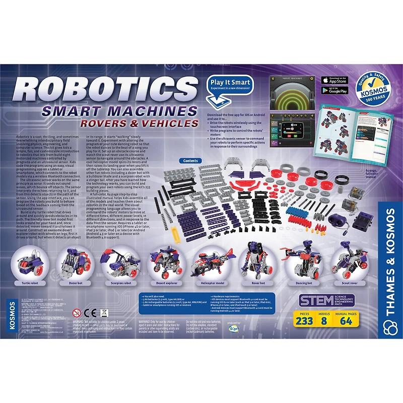 Thames & Kosmos Robotics Smart Machines Rovers & Vehicles Experiment Kit