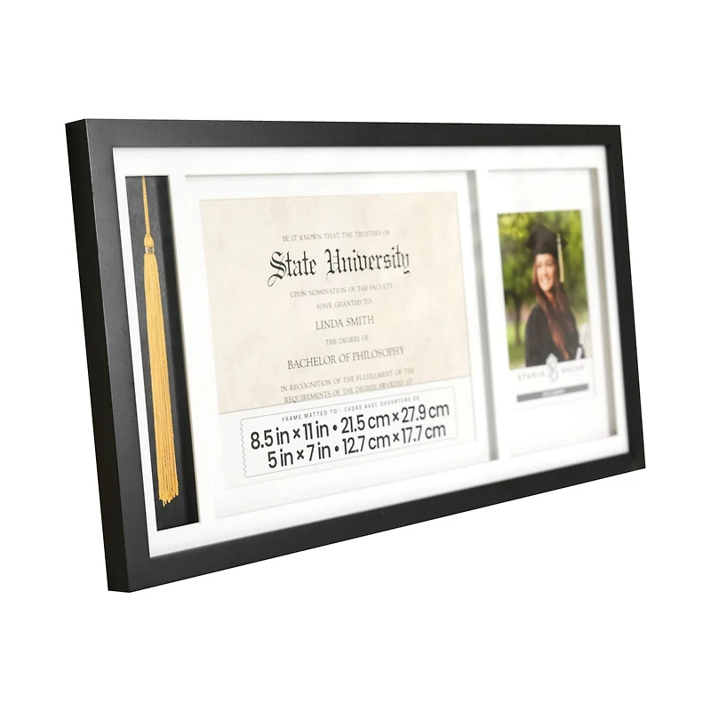 Black Graduation Certificate, Tassel & 5" x 7" Frame by Studio Décor®