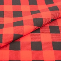 SINGER® Red & Black Buffalo Check Cotton Fabric