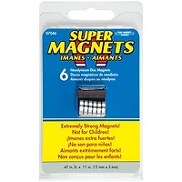 The Magnet Source  Super Neodymium Disc Magnets, 6ct.