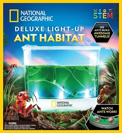 National Geographic Deluxe Light-Up Ant Habitat Kit