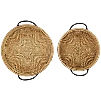 Matte Black Bohemian Nesting Tray Set