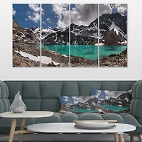 Designart - Distant Mountains and Mountain Lake