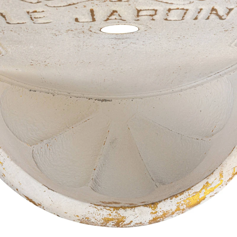 Hello Honey® 28.5" White Distressed Finish Metal Wall-Mounted Planter