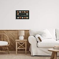 Stupell Industries Happy Halloween Jack-o-Lanterns Wall Plaque Art