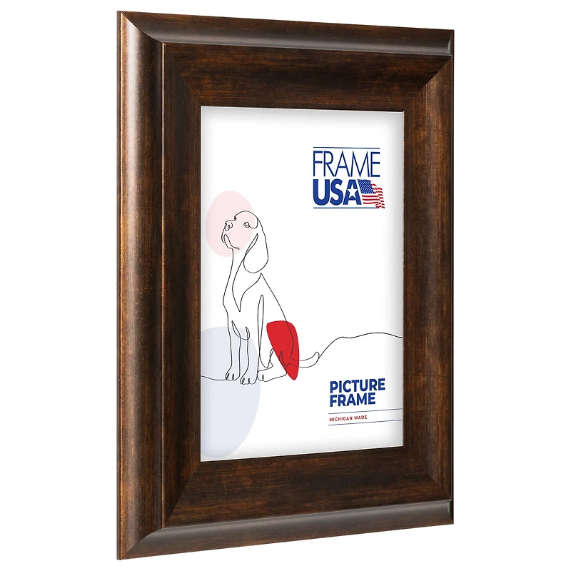 Frame USA Verona Wide Tarnished Bronze Single Image Picture Frame