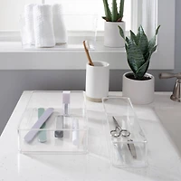 Simplify Medium Narrow Clear Drawer Organizer