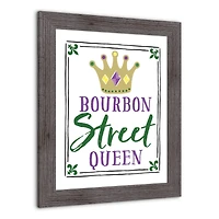 Bourbon Street Queen Western Gray Framed Print