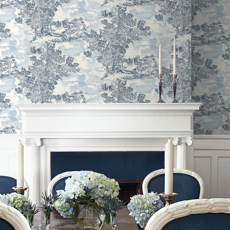 Surface Style Serene Scenes Toile Peel & Stick Wallpaper