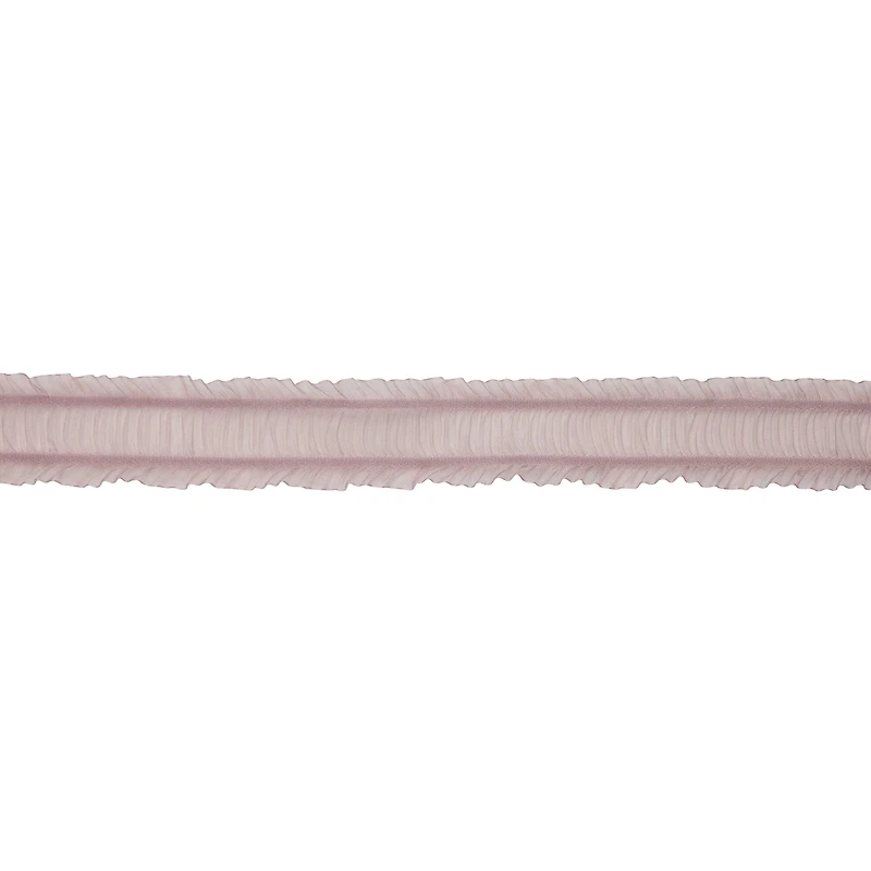 1.5" x 7yd. Dusty Pink Ruffle Trim Ribbon by Celebrate It® Blush Romance