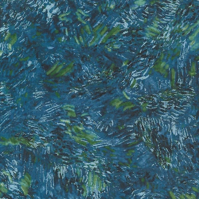 Robert Kaufman Blue Green Brush Strokes Cotton Fabric