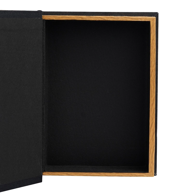 Black Oh, Happy Day Linen Storage Book Box Set