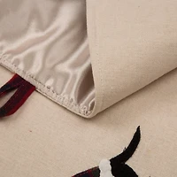 Glitzhome® 48" Dachshund Fabric Christmas Tree Skirt