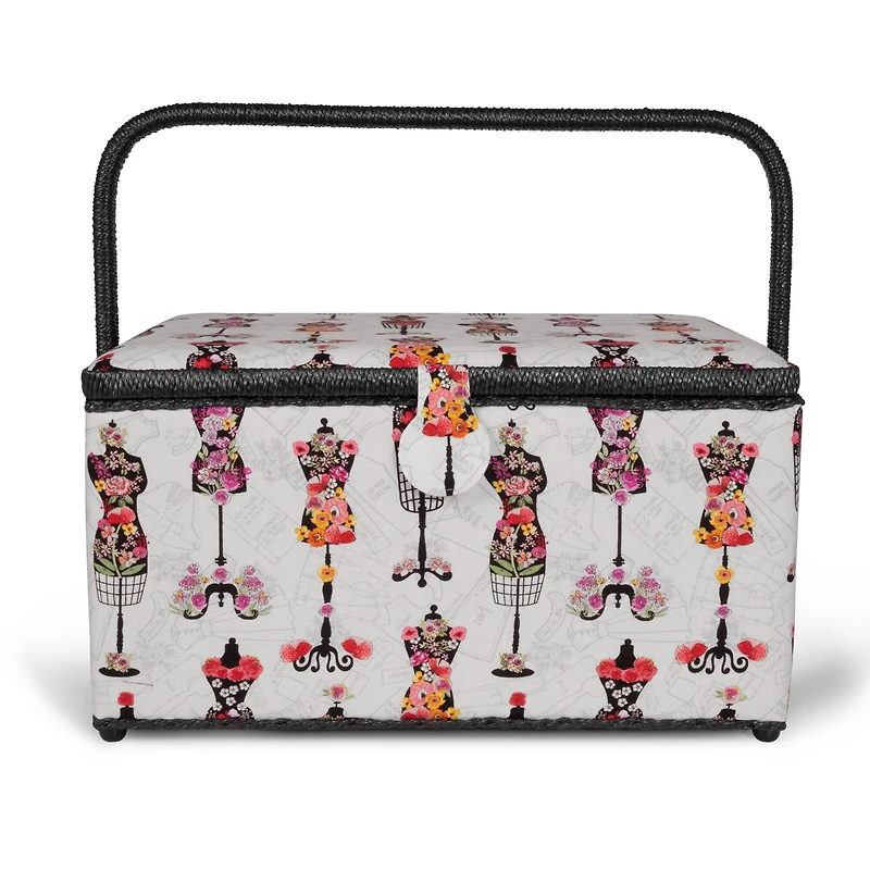 Dritz® X-Large Gray Dress Forms Sewing Basket