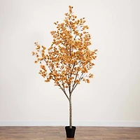 9ft. Potted Artificial Autumn Eucalyptus Tree