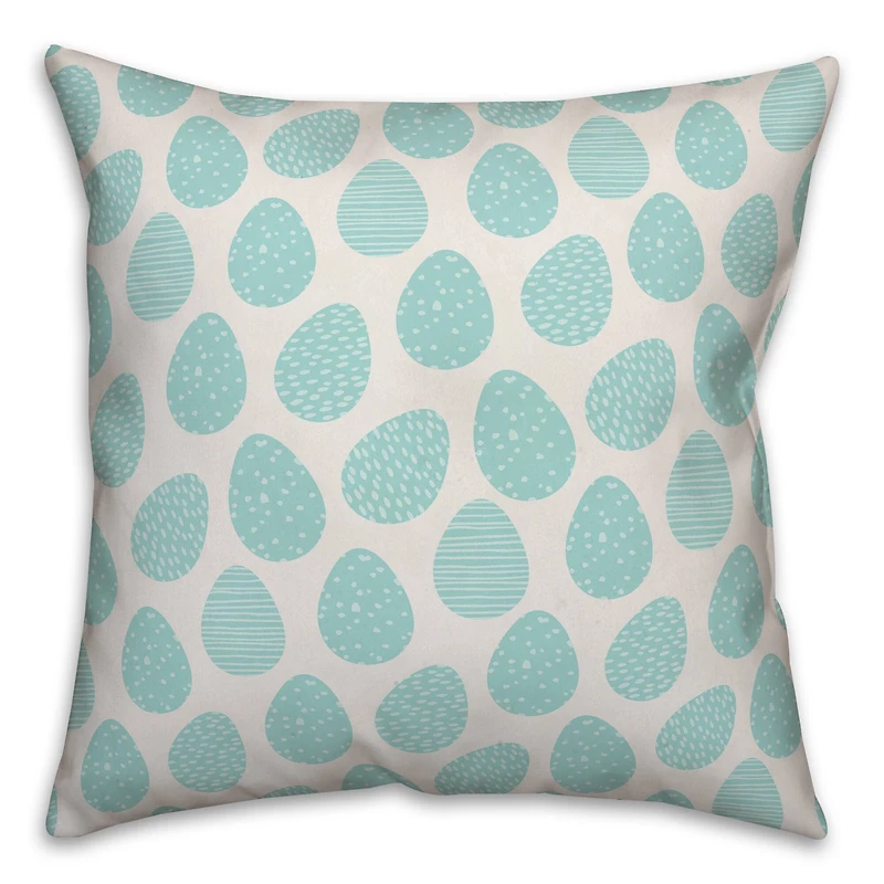 Easter Egg Pattern Throw Pillow