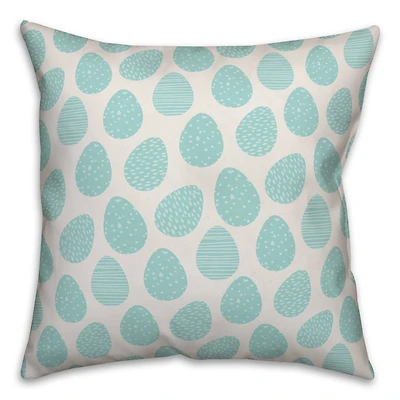 Easter Egg Pattern Throw Pillow
