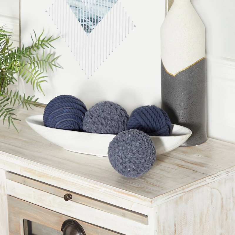 Blue Coastal Abstract Orbs & Vase Filler