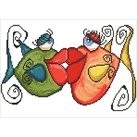Diamond Dotz® Intermediate Fishy Kissy Diamond Facet Art Kit