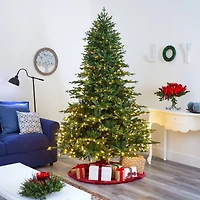 7.5ft. Pre-Lit Wyoming Spruce Artificial Christmas Tree with Clear LED Lights