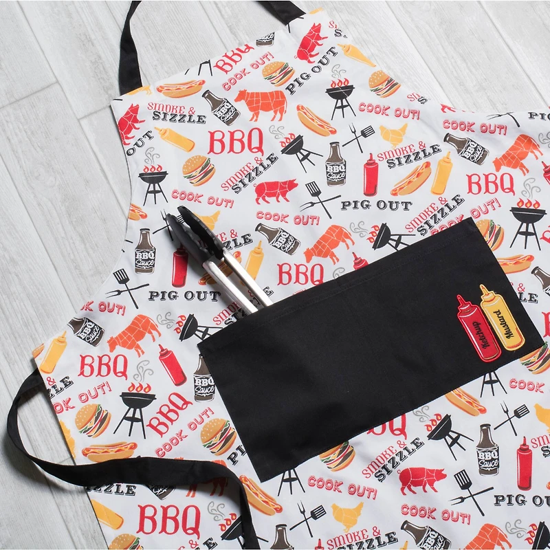 Bbq Print Chef Apron