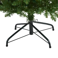 6ft. Pre-Lit Green Mountain Pine Artificial Christmas Tree, Clear LED Lights