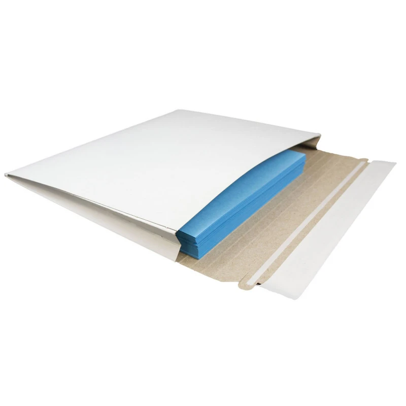 JAM Paper White Expandable Photo Mailer Peel & Seal Closure Envelopes
