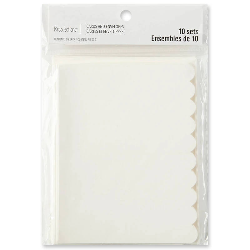 Scalloped Folded Cards & Envelopes by Recollections