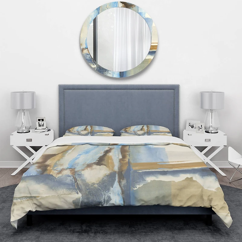 Designart 'River Run II' Geometric Bedding Set