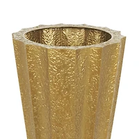 Gold Textured Floor Vase Set