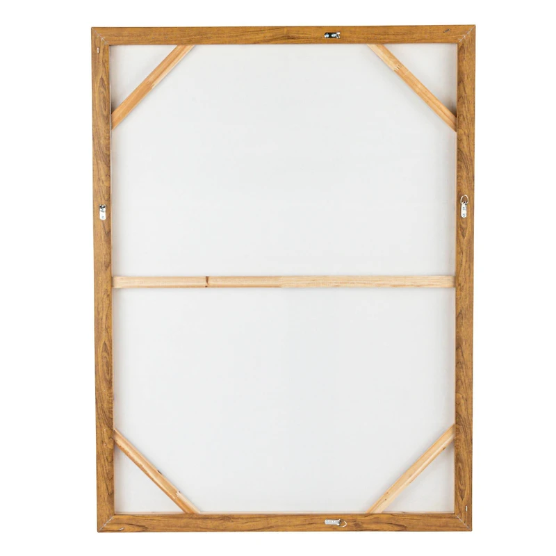 Hello Honey® 29.5" x 39.25" Taupe & Gray Abstract Musing Hand-Painted Framed Canvas