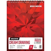 Koh-I-Noor® Cream Spiral Drawing Pad