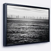 Designart - Wind Turbines Black and White