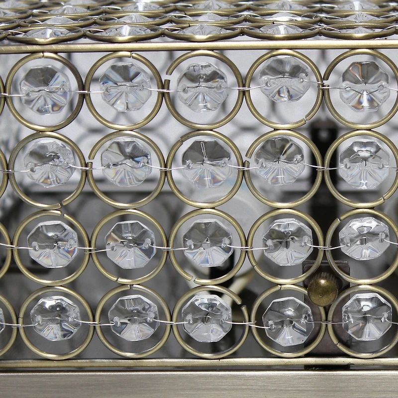 Lalia Home Classix 12" Antique Brass 2-Light Square Flush Mount